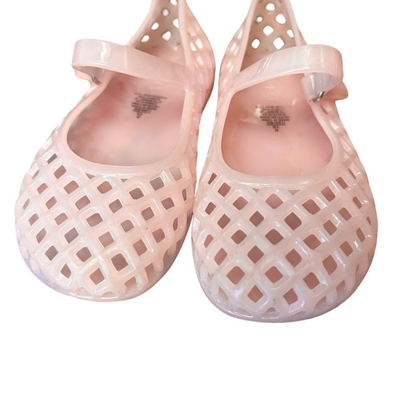 Old Navy Size 8 Girls light pink jelly Velcro Mary Janes shoes - Picture 4 of 5